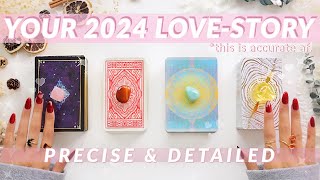 💌Your 2024 LOVESTORY Predictions👩‍❤️‍👨💕detailed af🔮✨pick a card ♣︎ tarot reading✨🔥 [upl. by Aveer]