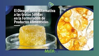 El Oleogel como alternativa a las grasas sólidas  Seminarios MITA 047 [upl. by Anawek]