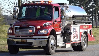 Belvoir Volunteer Fire Department Tanker 1305 Responding [upl. by Jamila]