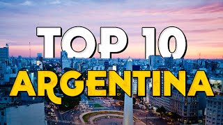 ✈️ TOP 10 Argentina⭐️ Que Ver y Hacer en Argentina [upl. by Medina]