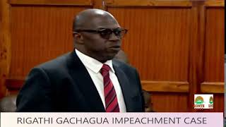 LIVE Rigathi Gachagua impeachment case at Milimani courts [upl. by Eiramanad]