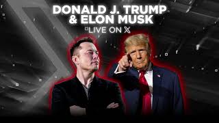 President Trumps Interview with Elon Musk on X [upl. by Joab]