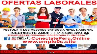 CONVOCATORIA DE EMPLEO PARA EL PROGRAMA JUNTOS [upl. by Loralee617]