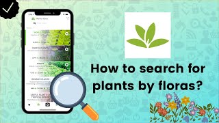 How to search for plants by floras on PlantNet  PlantNet Tips [upl. by Ramoj]