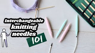 Interchangeable Knitting Needles 101 \\ n00b friendly everything beginners should know 😊 [upl. by Clayberg]