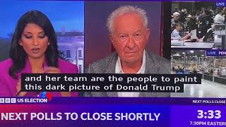 Simon Schama on BBC election night coverage of USA election Nov 2024 [upl. by Ehcadroj]