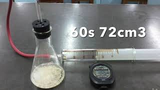 Rate of reaction between marble and HCl [upl. by Harle563]