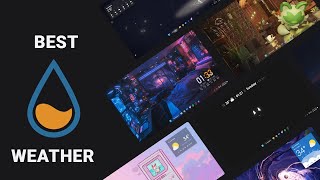 Top 6 Best Weather Skins For Rainmeter JUN 2024 [upl. by Aicyla]