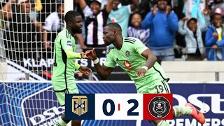 Orlando Pirates netted twice in the second half to bag a 20 win against Cape [upl. by Seldun]