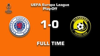 Rangers  Alashkert 10 UEFA Europa League 202122 [upl. by Gehlbach241]