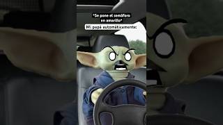 Parece poseído jaja 😩 créditos LaNugget humor meme babyyoda papá [upl. by Esaertal33]