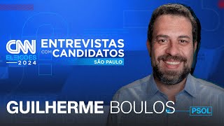 Guilherme Boulos PSOL  CNN Eleições entrevistas com candidatos  São Paulo [upl. by Annoya]