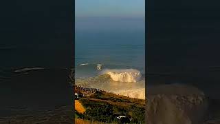 Giant waves in Nazare Portugal [upl. by Nicolea]