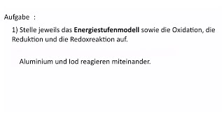 Chemie Redoxreaktionen und Energiestufenmodell [upl. by Odlauso]