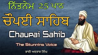 Chaupai Sahib Nitnem 25 Path  Vol 143  Full Chaupai Sahib Path  Chaupai Fast  Bhai Avtar Singh [upl. by Ellinej]