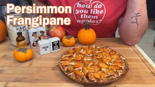 Fall Fruit amp Almond Tart Persimmon🍎X🍑 Frangipane with a hint of Orange Zest Flakey Piecrust [upl. by Laertnom656]