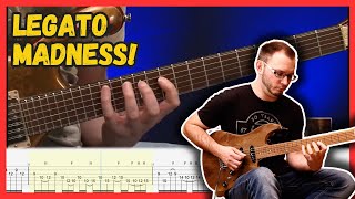 The MASTER Of Modern Guitar Legato  Tom Quayle Insane Guitar Solo Tabs [upl. by Kamillah461]