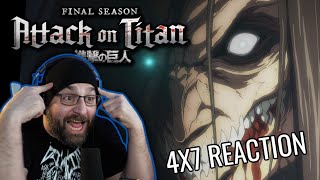 ATTACK ON TITAN 4X7 REACTION Assault Shingeki No Kyojin [upl. by Querida]