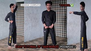 Taekwondo Poomsae 1  Poomsae First Tutorial  In Hindi [upl. by Regnig]