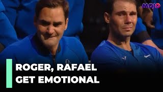 Roger Federer Rival Rafael Nadal In Tears After Swiss Legend’s Final Match At Laver Cup 2022 [upl. by Horgan389]