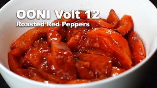 OONI Volt 12  Roasted Red Peppers Capsicum  Ooni Pizza oven recipes that isnt pizza [upl. by Winstonn]