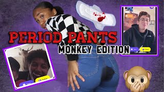 PERIOD PANTS ON MONKEY APP😱🤢💉 EXTREMELY FUNNY [upl. by Danais]