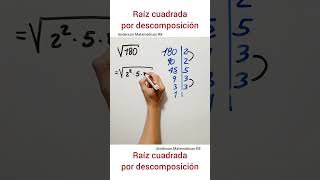 Raíz cuadrada por descomposición en factores primos [upl. by Suolekcin]