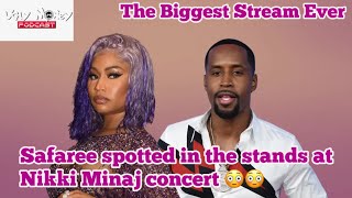 Safaree Spotted In The Stands At Nikki Minaj Concert Diddy’s Mom Specks Up Fake Celebrities [upl. by Llenej]