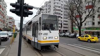 The V3A93 362 tram route 45 at Miciurin [upl. by Temp]