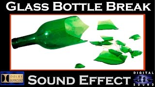 Glass Bottle Break Sound Effect  HI RESOLUTION AUDIO [upl. by Ryun]