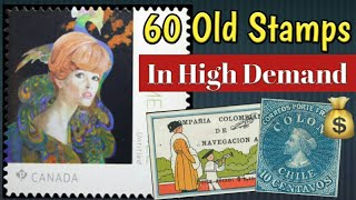 World Valuable Stamps In High Demand At Auctions  60 Rare Postage Stamps Discussion [upl. by Nylyrehc]