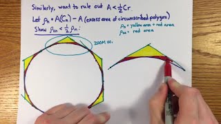 Area of a Circle the BEST COMPLETE PROOF by Archimedes  Tricky Parts of Calculus Part 3 [upl. by Kudva]