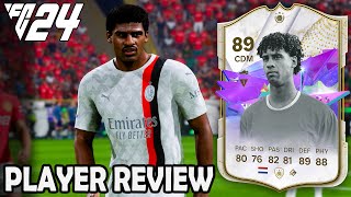 89 Future Stars Icon Rijkaard Player Review  EA FC 24 [upl. by Alyacim]