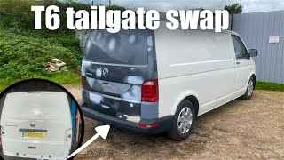 Vw T5  T6 tailgate conversion  Build series ep8 [upl. by Arly863]