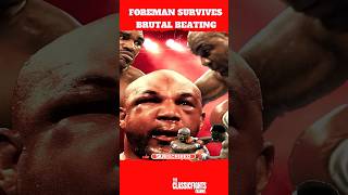 George Foreman Survives Brutal Beating shorts sport boxing [upl. by Bodi]