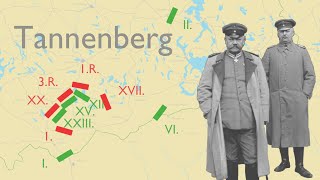 Battle of Tannenberg 1914 Animation [upl. by Kred]