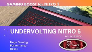 Nitro 5 Gpu Undervolting Rx560x An51542 Huge Gaming Performance Boost FPS BOOST [upl. by Aicsila]