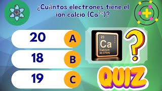 ⚛️Cálculo de protones electrones y neutrones del átomo⚛️🧪 Ejercicios resueltos 📚 quiztest [upl. by Nekcarb893]