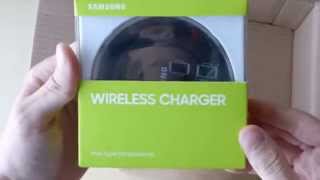 Galaxy S6 wireless charger e clear cover Unboxing [upl. by Dorrahs86]