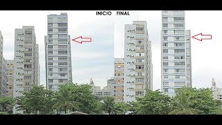 Reaprumo de Edifício Inclinado quotTortoquot em Santos  Maffei Engenharia [upl. by Ttelrats]