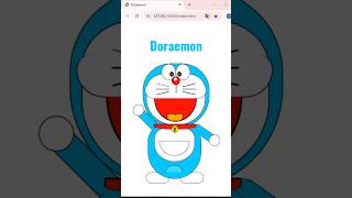 Doreamon Using Html CSS shorts [upl. by Paugh]