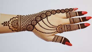 Stylish Easy Mehndi designs for Backhand Simple Mehandi designMehndi design MehandiHenna Mehndi [upl. by Gide]