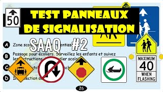 Examen théorique SAAQ Test panneaux de signalisation routière 2  Code de la Sécurité routière 2024 [upl. by Tivad]