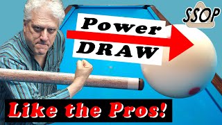 How to Power Draw the Cue Ball with NO MISCUES [upl. by Anotyal]