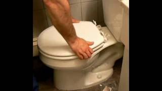 Demo Bemis fastclose toilet seat [upl. by Sklar]