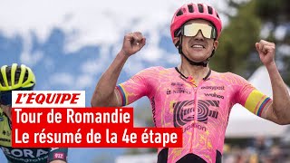 Tour de Romandie 2024  Une étape reine bouillonnante Carapaz en patron  Le résumé de la 4e étape [upl. by Joanie]