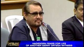 Hagedorn fears for life of another Ortega witness [upl. by Nodlew]