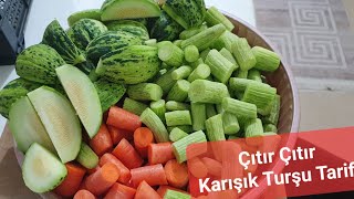 Çok Uzun Süre Bozulmayan Çıtır Çıtır Karışık Turşu Tarifi ‼️karışıkturşutarifi turşutarifleri [upl. by Blaseio]