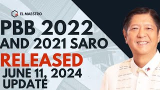 PBB 2022 AND 2021 SARO RELEASED JUNE 11 2024 [upl. by Cindee655]