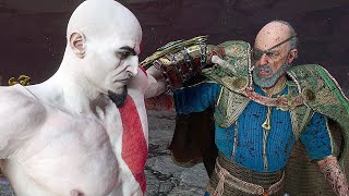 Young Kratos Vs Odin Fight Scene 4K  God Of War Ragnarok [upl. by Berneta322]